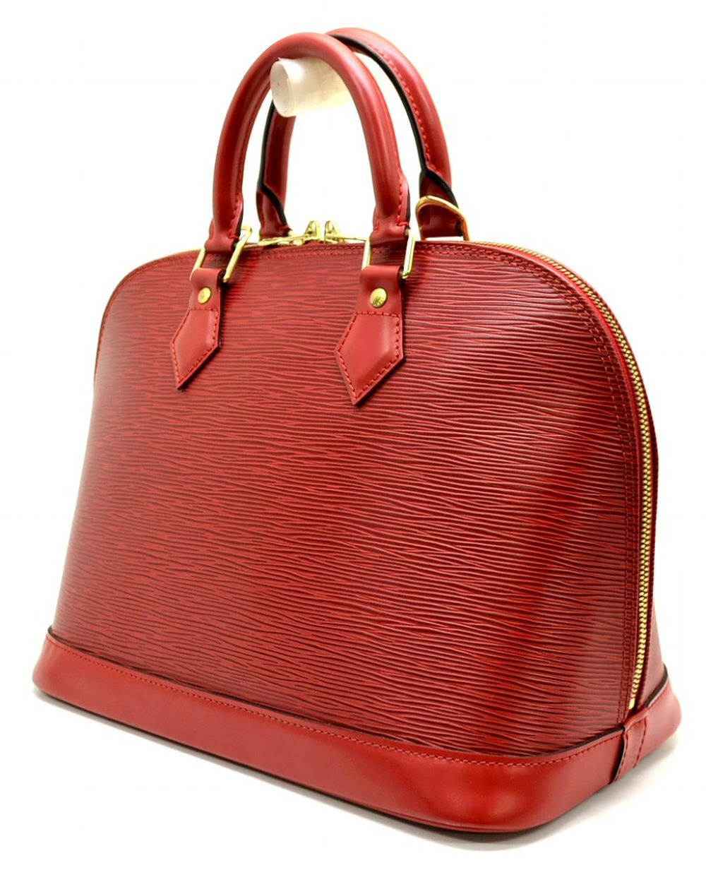 Louis Vuitton Handbag Castilian Alma Red Epi Red
